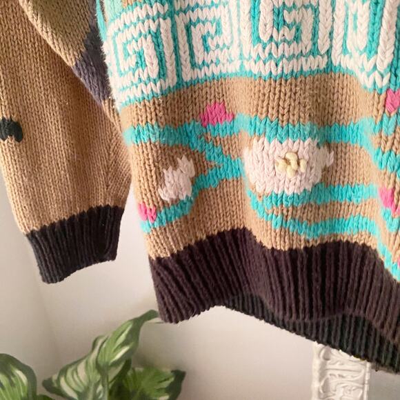 Vintage Embroidered Knit Sweater - Picture 4 of 6
